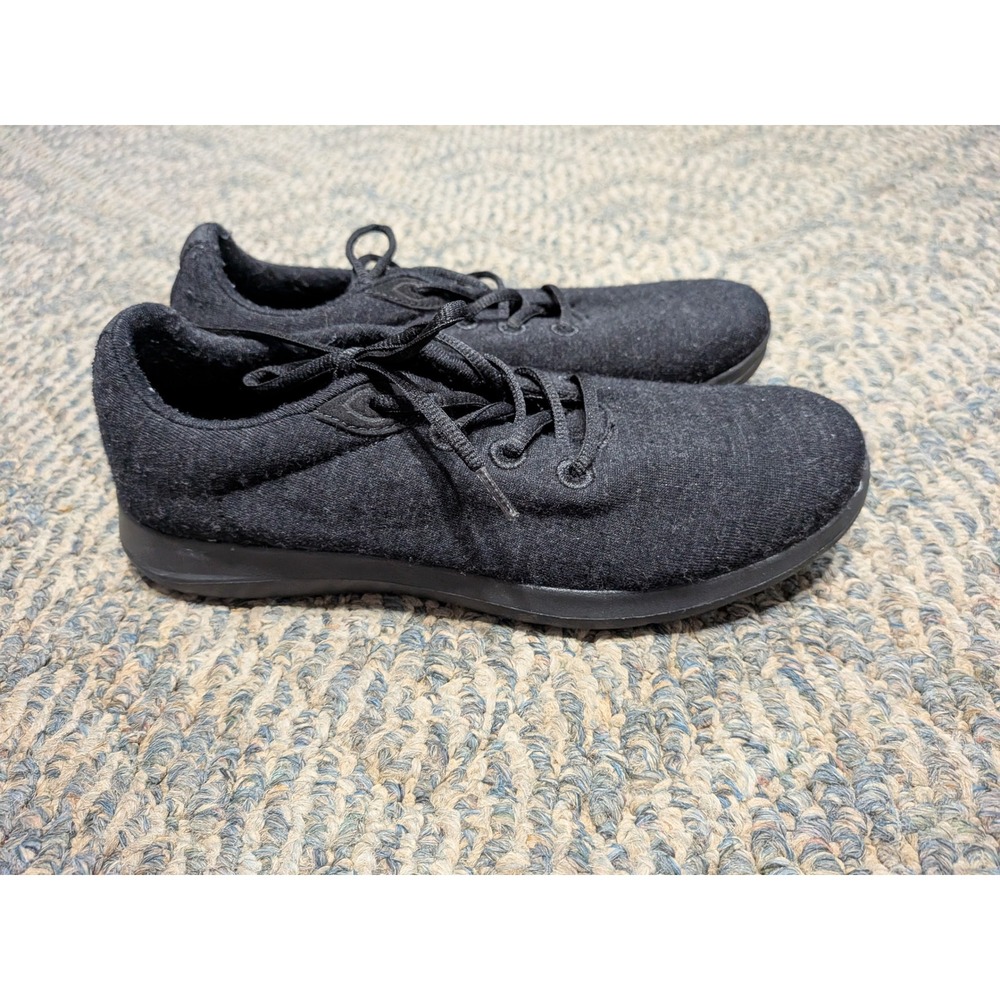 Merinos Womens Australian Merino Wool Runners Black Sneakers Shoes Size 7